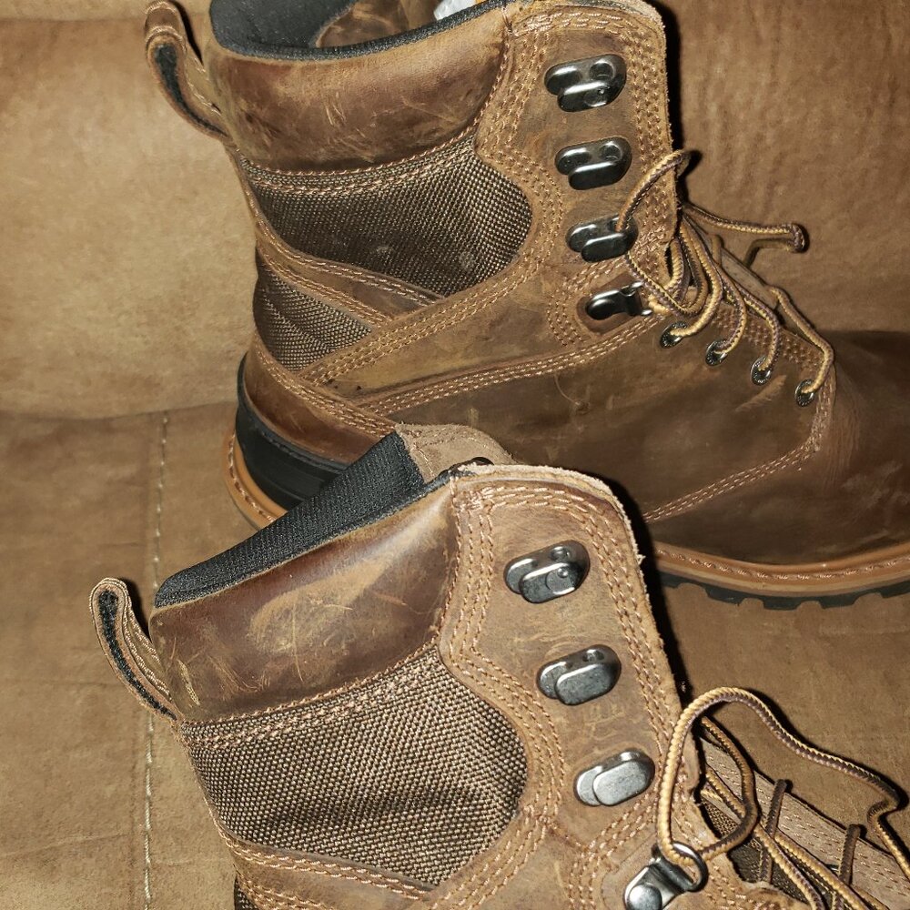 Carhartt Men's 8" Waterproof Insulated Composite Toe Logger Climbing Boot - Picture 15 of 16